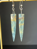 Lemurian Calcite Dagger Earrings