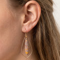 Leopard Skin Orbicular Jasper Earrings in 14K Gold Fill by Studio MS Indie Jewelry