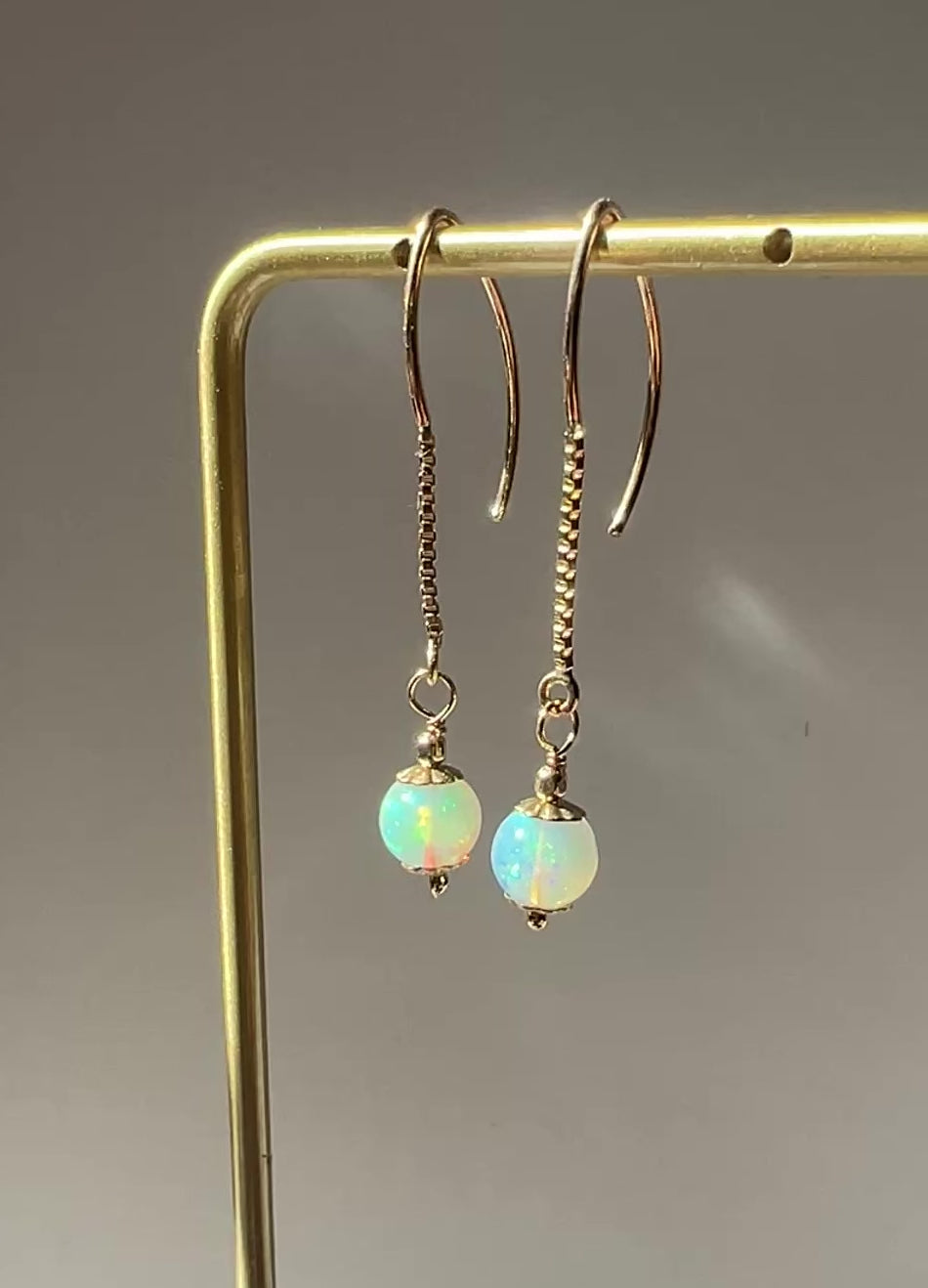 Mesmerizing Opal Marquis Delicate Drop Earrings